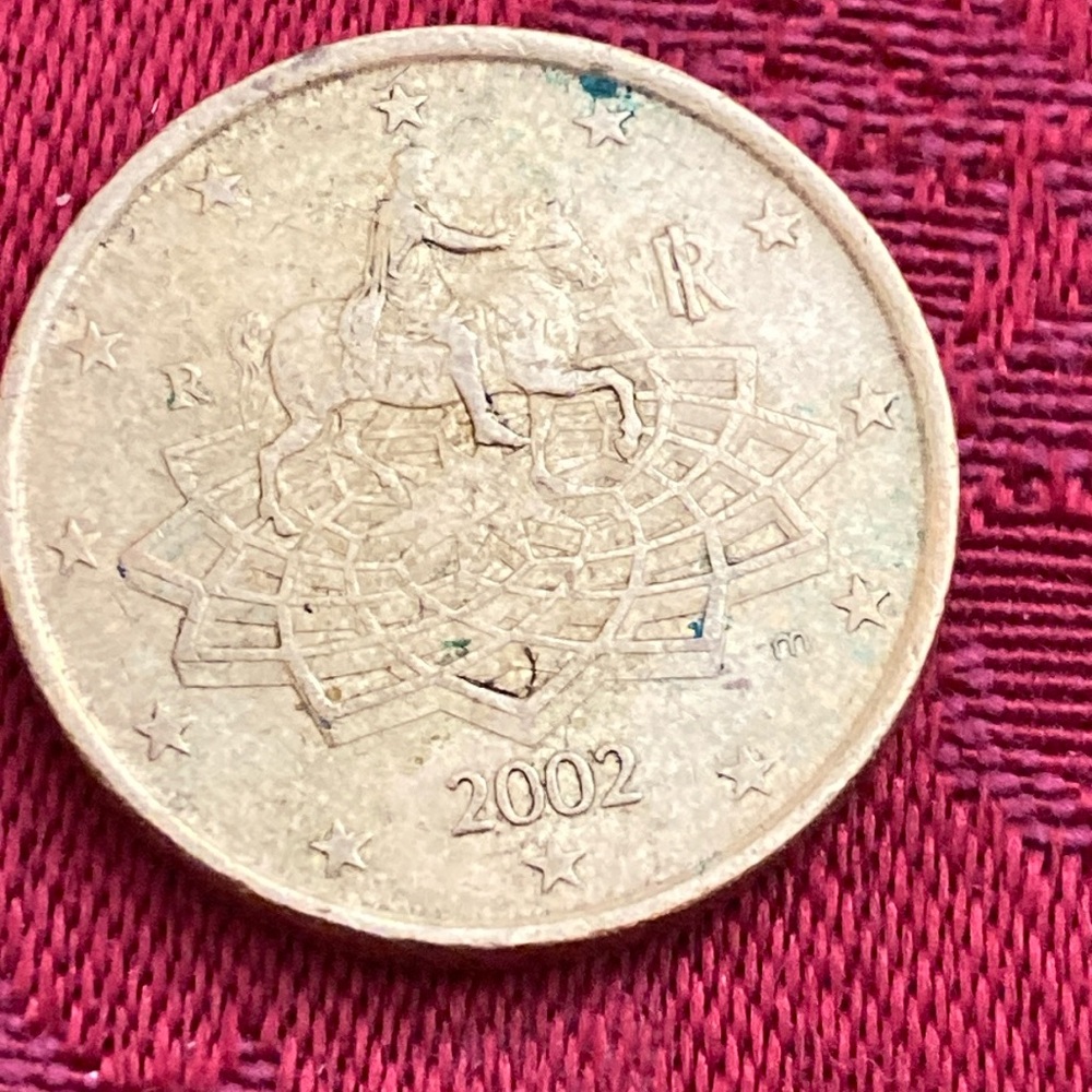 5/$10❤️❤️❤️Vintage 2002 50 Euro Cent Coin